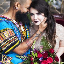 Collect your jaw from the floor after this jewel-toned reception