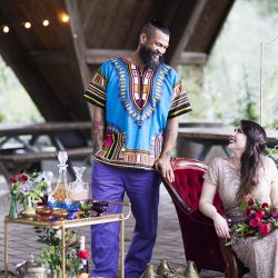 Collect your jaw from the floor after this jewel-toned reception
