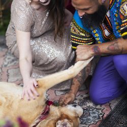 Collect your jaw from the floor after this jewel-toned reception