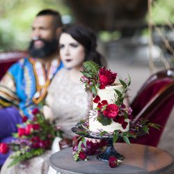 Collect your jaw from the floor after this jewel-toned reception