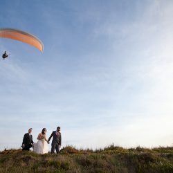 MG 4959 75res - A parachuting ceremony exit at this wedding on a cliff in Portugal! This wedding on a cliff in Portugal had a parachuting exit!