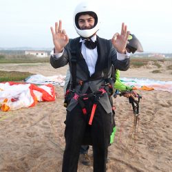 MG 5078 214res - A parachuting ceremony exit at this wedding on a cliff in Portugal! This wedding on a cliff in Portugal had a high flying exit!