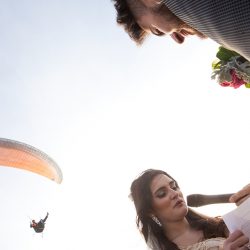 MG 5218 2 132res - A parachuting ceremony exit at this wedding on a cliff in Portugal! This wedding on a cliff in Portugal had a high flying exit!