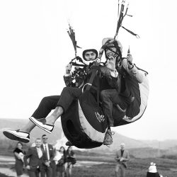 MG 5488 233res - A parachuting ceremony exit at this wedding on a cliff in Portugal! This wedding on a cliff in Portugal had a high flying exit!
