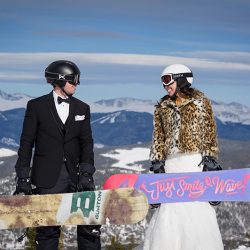 A shredding wedding: snowboarding wedding is a total win
