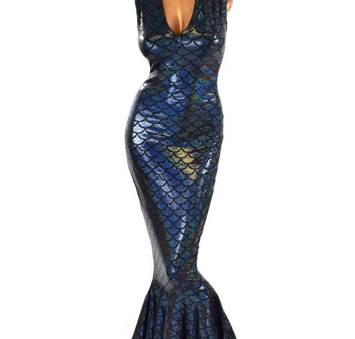 Get SLAIN by this black dragon scale dress