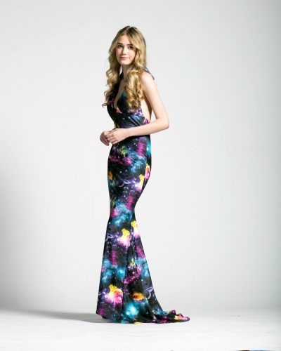 Is this the galaxy print wedding dress you've been longing for?!