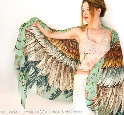 Feather scarves for weddings