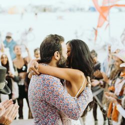 029 5746 - Major heart eyes for this Indian wedding at Burning Man We heart this wedding on the playa at Burning Man