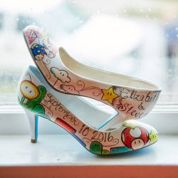 1. Wedding Shoes 20 from Payless Drawing By Sara Lee Lake - Your princess IS in this castle: an elegant Super Mario wedding Your princess IS in this castle: an elegant Super Mario wedding