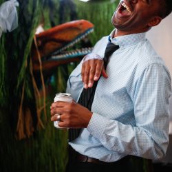 Jurassic Jamboree: a dinosaur wedding with tacos, T-Rex heels, and a golden claw