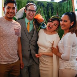Jurassic Jamboree: a dinosaur wedding with tacos, T-Rex heels, and a golden claw