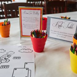 53. Kids Table - Your princess IS in this castle: an elegant Super Mario wedding Your princess IS in this castle: an elegant Super Mario wedding