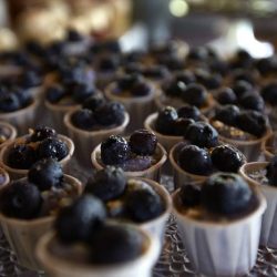 56. Desserts Blueberry Cheesecake Mousse - Your princess IS in this castle: an elegant Super Mario wedding 56. Desserts Blueberry Cheesecake Mousse