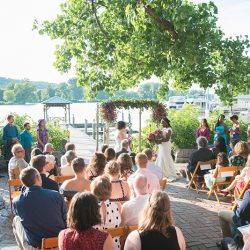 Ceremony 004 - Lakeside love at sunset at this Ithaca farmers market wedding Photos by Alexandria Photography
