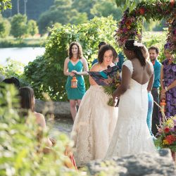 Ceremony 31 - Lakeside love at sunset at this Ithaca farmers market wedding Lakeside love at sunset at this Ithaca farmers market wedding