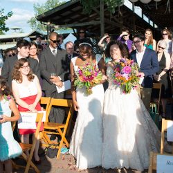 Ceremony 47 - Lakeside love at sunset at this Ithaca farmers market wedding Photos by Alexandria Photography