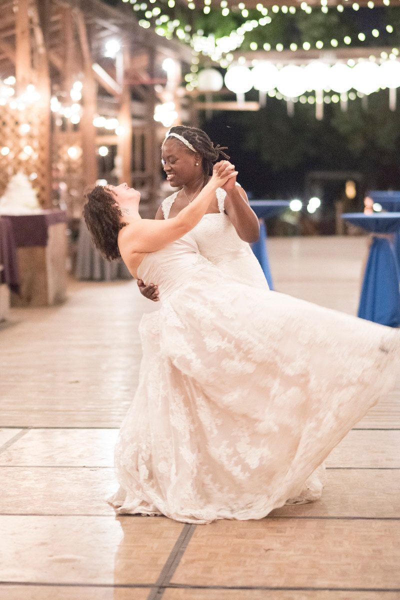 Lakeside love at sunset at this Ithaca farmers market wedding