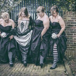 Green Sims Jay Farrell Photography JFP16252 low - The dress at this Gothic Halloween wedding is giving us googly eyes The dress at this Gothic Halloween wedding is giving us googly eyes
