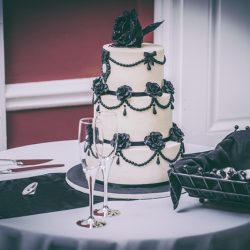 Green Sims Jay Farrell Photography JFP16332 low - The dress at this Gothic Halloween wedding is giving us googly eyes The dress at this Halloween wedding is giving us googly eyes