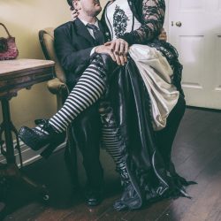 Green Sims Jay Farrell Photography JFP16419 low - The dress at this Gothic Halloween wedding is giving us googly eyes The dress at this Halloween wedding is giving us googly eyes