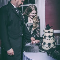 Green Sims Jay Farrell Photography JFP16458 low - The dress at this Gothic Halloween wedding is giving us googly eyes The dress at this Halloween wedding is giving us googly eyes
