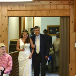 JNP 6295 - Overalls, a choreographed first dance, and custom popcorn at this A-frame wedding Overalls, a choreographed first dance, and custom popcorn at this A-frame wedding