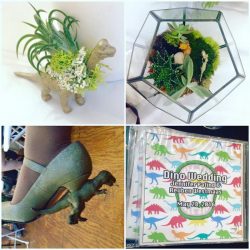 Jurassic Jamboree: a dinosaur wedding with tacos, T-Rex heels, and a golden claw