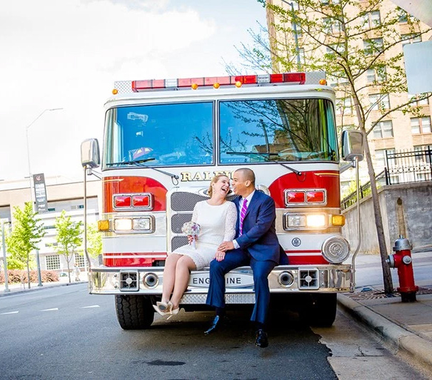 What happens when a fire truck crashes a wedding? A little magic
