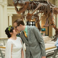 Jurassic Jamboree: a dinosaur wedding with tacos, T-Rex heels, and a golden claw