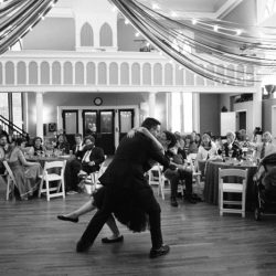 A Muppet officiated this cliffside wedding with a killer black dress