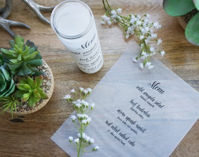 DSC09858 - Snazz up your reception tables with these DIY menu candles DIY menu candles from @offbeatbride