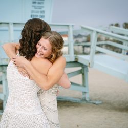 Lindsey Whitney 027 - An aerial silk chuppah and two stunning gowns at this sweet beach wedding An aerial silk chuppah and two stunning gowns at this sweet beach wedding