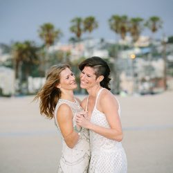 Lindsey Whitney 054 - An aerial silk chuppah and two stunning gowns at this sweet beach wedding An aerial silk chuppah and two stunning gowns at this sweet beach wedding