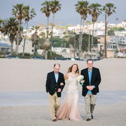 Lindsey Whitney 076 - An aerial silk chuppah and two stunning gowns at this sweet beach wedding An aerial silk chuppah and two stunning gowns at this sweet beach wedding