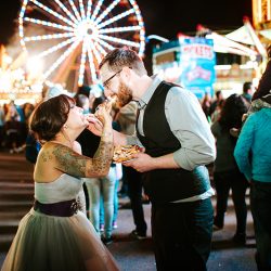Photo Oct 22 8 58 21 AM - Have a bite of "first funnel cake" at this North Carolina state fair wedding Have a bite of "first funnel cake" at this North Carolina state fair wedding