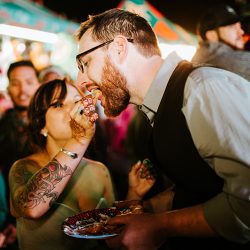 Photo Oct 22 8 58 55 AM - Have a bite of "first funnel cake" at this North Carolina state fair wedding Have a bite of "first funnel cake" at this North Carolina state fair wedding