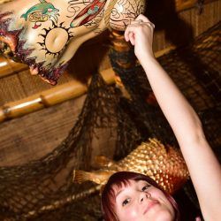 Skye Combe JamieY Photography TM176 low - The King officiated this retro Vegas destination wedding in a tiki bar The King officiated this retro Vegas wedding in a tiki bar