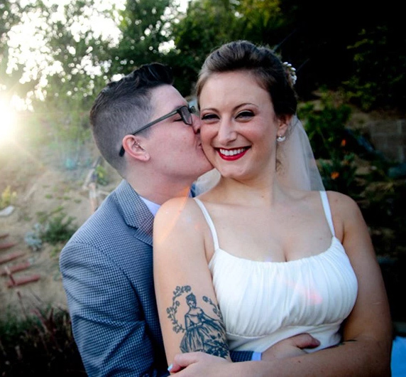 We aspire to be as fun and stylish as this chill San Diego wedding