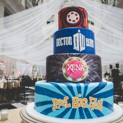 Ward Sirak BGProductionsPhotographyandVideography philadelphiaweddingphotographerBGProductions142 low - Avengers assemble for a comic books meet Doctor Who wedding with a "reveal cake" Avengers assemble for a comic books and Doctor Who wedding with a "reveal cake"