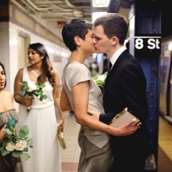 Art meets science at a wonderfully weird New York gallery wedding
