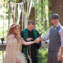 Bask in the magic of this ritualistic woodland fae wedding