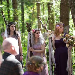 Bask in the magic of this ritualistic woodland fae wedding