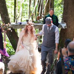 Bask in the magic of this ritualistic woodland fae wedding