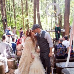 Bask in the magic of this ritualistic woodland fae wedding