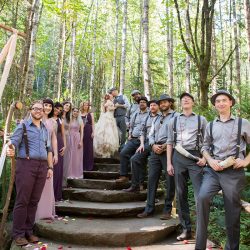 Bask in the magic of this ritualistic woodland fairy wedding