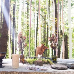 Bask in the magic of this ritualistic woodland fae wedding