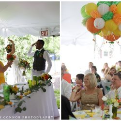 Kylie Haulk Favorites 0041 - Rain falls like love at this "mutual weirdness" citrus colored wedding Rain falls like love at this "mutual weirdness" bright colored wedding