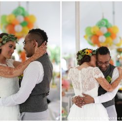 Kylie Haulk Favorites 0044 - Rain falls like love at this "mutual weirdness" citrus colored wedding Rain falls like love at this "mutual weirdness" bright colored wedding