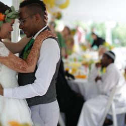 Kylie Haulk Favorites 0097 - Rain falls like love at this "mutual weirdness" citrus colored wedding Rain falls like love at this "mutual weirdness" bright colored wedding